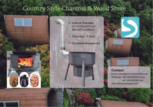 Load image into Gallery viewer, Country Style Charcoal and Wood Stove
